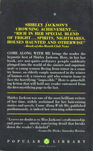 Come Along With Me - Back Cover