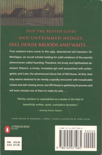 The Haunting of Hill House - Back Cover