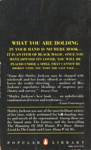 We Have Always Lived In The Castle - Back Cover