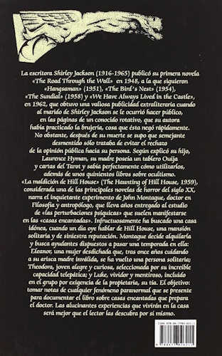 The Haunting of Hill House - Back Cover