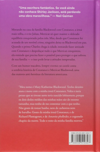 We Have Always Lived In The Castle - Back Cover