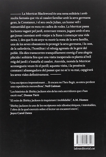 We Have Always Lived In The Castle - Back Cover
