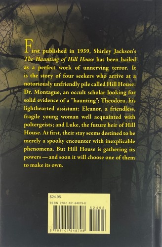 The Haunting of Hill House - Back Cover