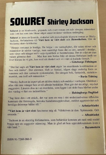The Sundial - Back Cover