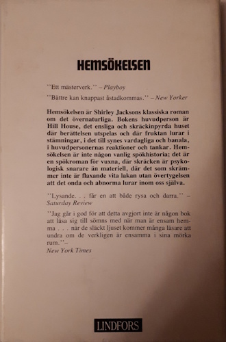 The Haunting of Hill House - Back Cover