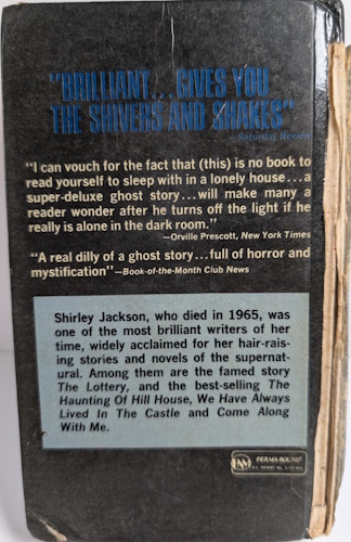 The Haunting of Hill House - Back Cover