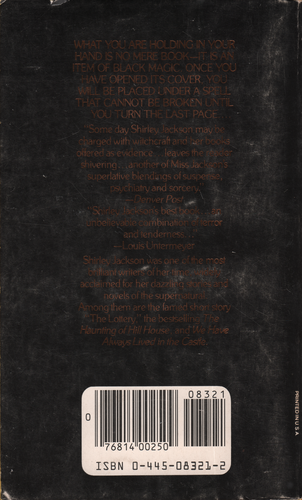 We Have Always Lived In The Castle - Back Cover